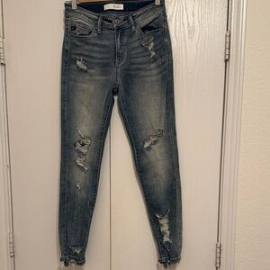 KanCan Distressed Blue Skinny Jeans